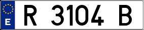 Trailer License Plate